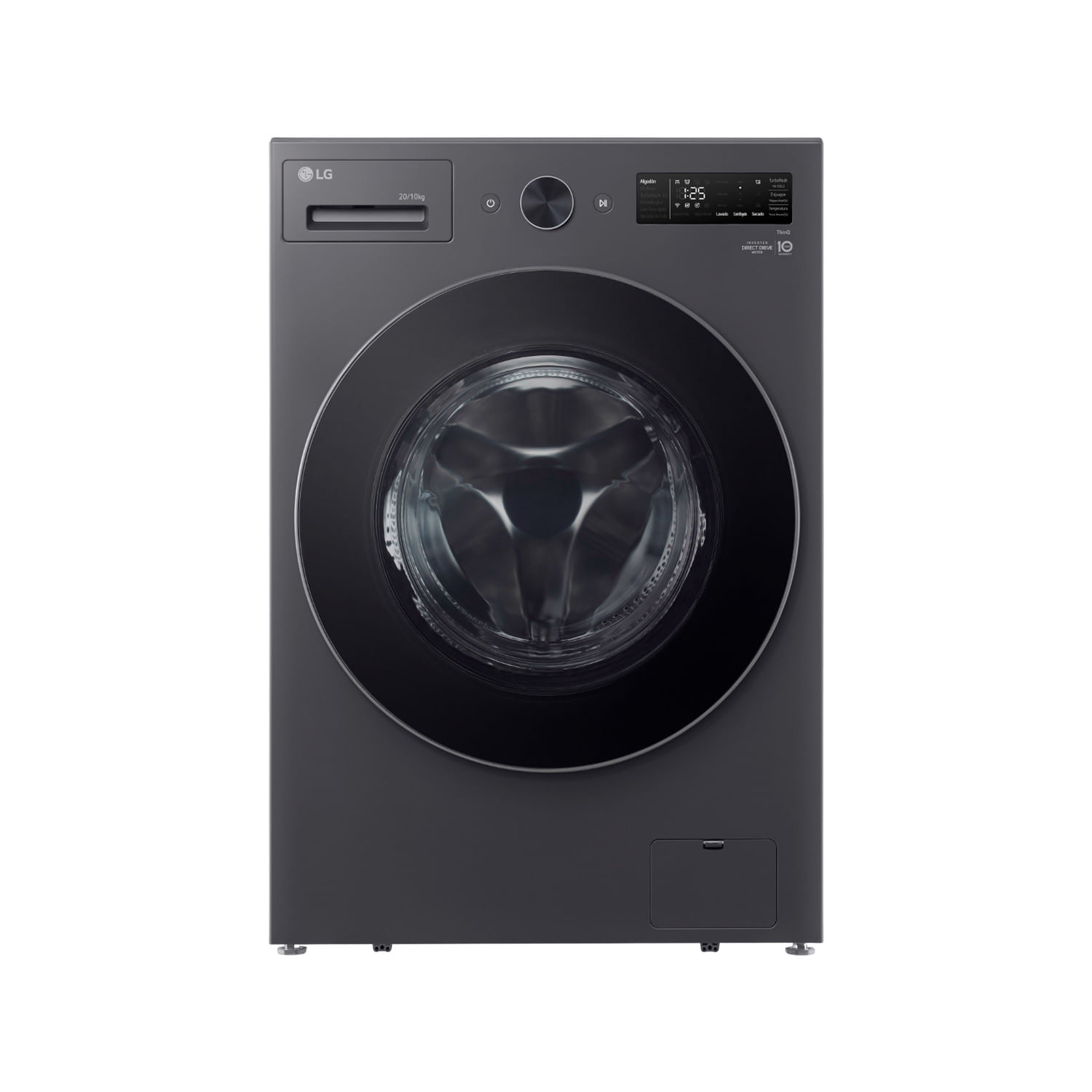 LAVADORA SMART INVERTER CARGA FRONTAL 20KG COLOR NEGRO LG