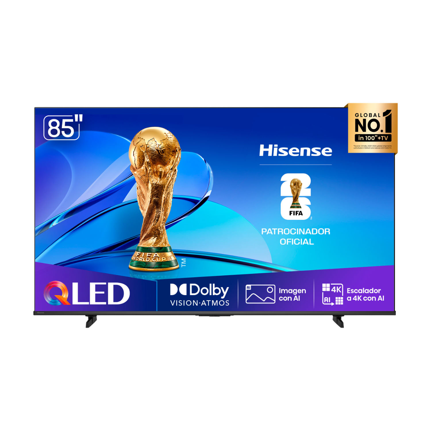 TV LED 85" SMART QLED 4K HISENSE 85QD6N