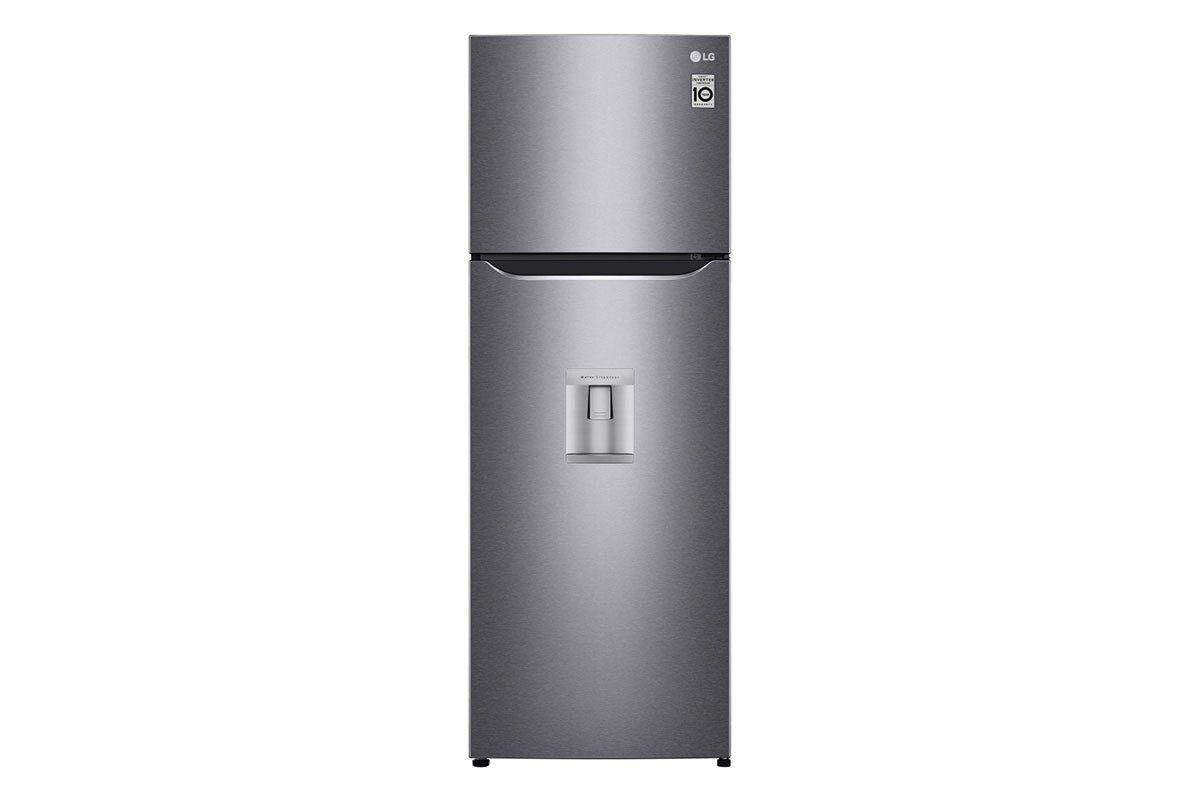 REFRIGERADOR INVERTER 333L CON DISPENSADOR SILVER LG