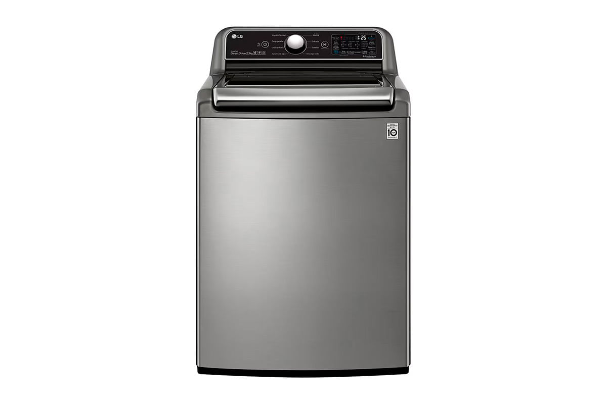 LAVADORA SMART INVERTER AGITADOR 4-WAY TURBOWASH CARGA SUPERIOR 23KG PLATA LG