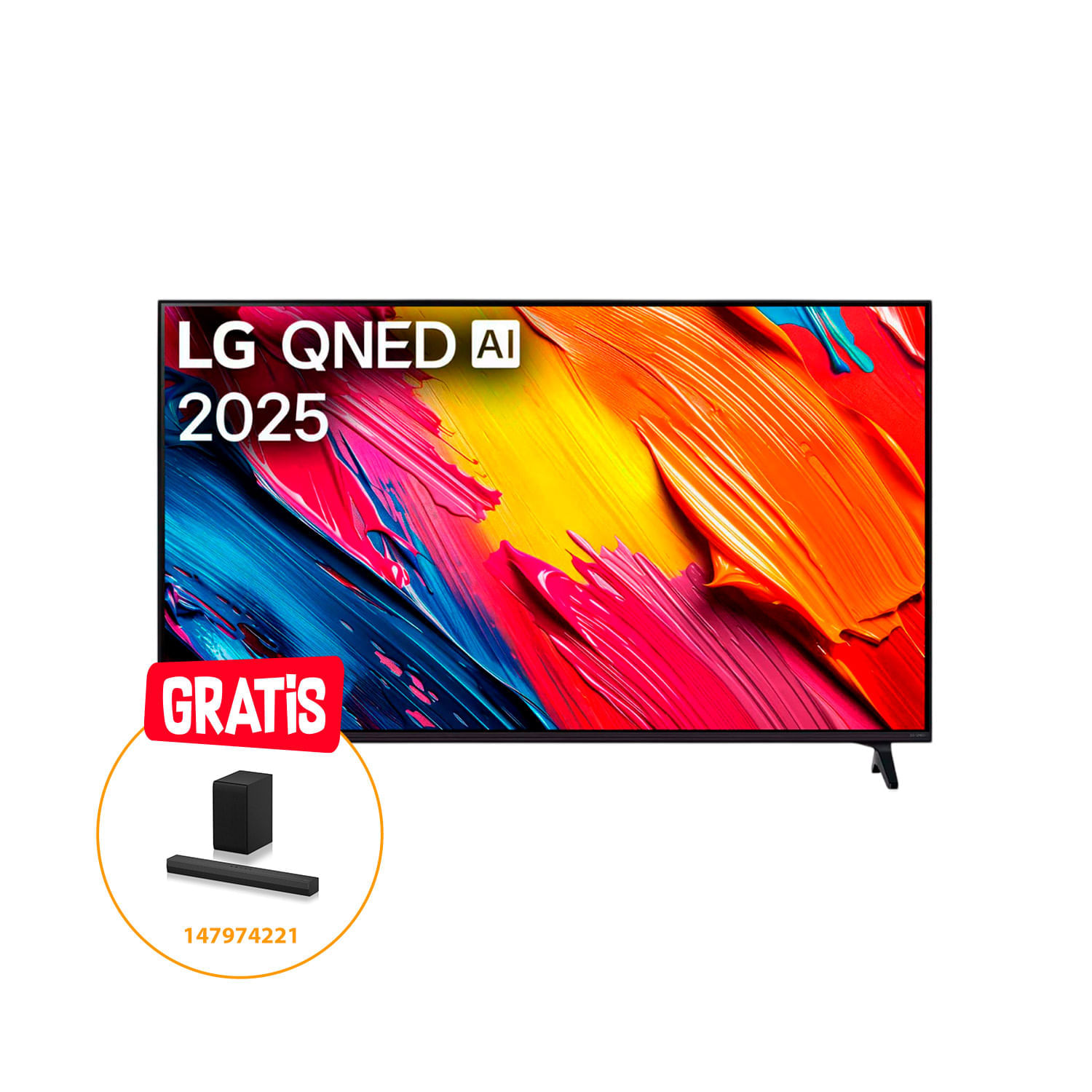 TV LED LG 75" SMART QNED73ASC 4K THINQ AI