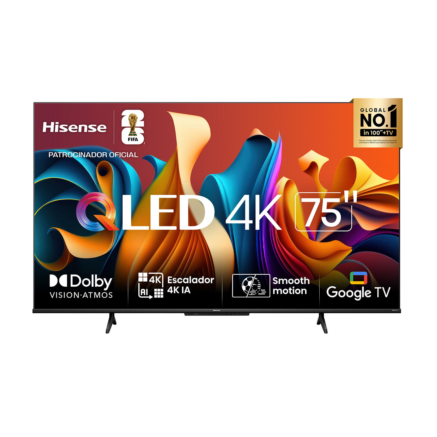 TV LED 75" SMART QLED 4K HISENSE 75QD6N