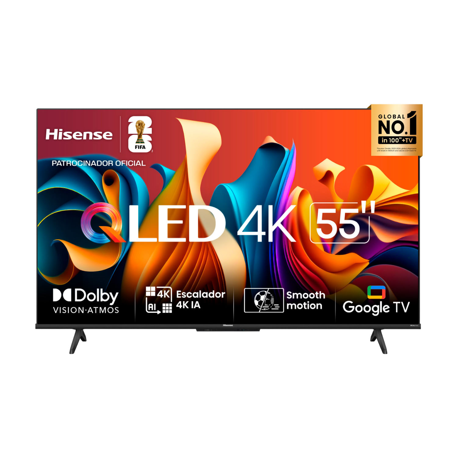 TV LED 55" SMART QLED 4K HISENSE 55QD6N